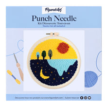 Charger l'image dans la galerie, Punch Needle Lune et Soleil