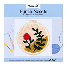 Charger l'image dans la galerie, Punch Needle Branche et Rose