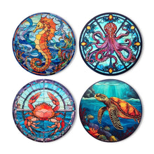 Charger l'image dans la galerie, Peinture par numéros Sets de Table 20 cm (4 pièces) - Créatures de l'Océan