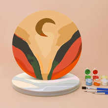 Charger l'image dans la galerie, Peinture par numéros Sets de Table 20 cm (6 pièces) - Montagne Abstraite Moderne
