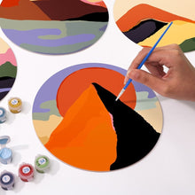 Charger l'image dans la galerie, Peinture par numéros Sets de Table 20 cm (6 pièces) - Montagne Abstraite Moderne