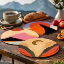 Charger l'image dans la galerie, Peinture par numéros Sets de Table 20 cm (6 pièces) - Montagne Abstraite Moderne