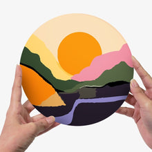 Charger l'image dans la galerie, Peinture par numéros Sets de Table 20 cm (6 pièces) - Montagne Abstraite Moderne