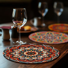 Charger l'image dans la galerie, Peinture par numéros Sets de Table 20 cm (6 pièces) - Mandala Bohème Rond