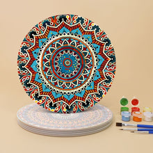 Charger l'image dans la galerie, Peinture par numéros Sets de Table 20 cm (6 pièces) - Mandala Bohème Rond