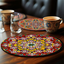 Charger l'image dans la galerie, Peinture par numéros Sets de Table 20 cm (6 pièces) - Mandala Bohème Rond