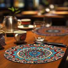 Charger l'image dans la galerie, Peinture par numéros Sets de Table 20 cm (6 pièces) - Mandala Bohème Rond