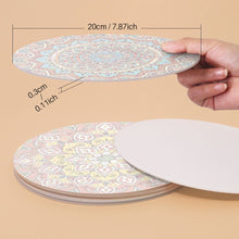 Charger l'image dans la galerie, Peinture par numéros Sets de Table 20 cm (6 pièces) - Mandala Bohème Rond