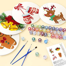 Charger l'image dans la galerie, Peinture par numéros Sets de Table 20 cm (4 pièces) - Thème de Noël 1