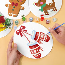 Charger l'image dans la galerie, Peinture par numéros Sets de Table 20 cm (4 pièces) - Thème de Noël 1