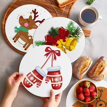 Charger l'image dans la galerie, Peinture par numéros Sets de Table 20 cm (4 pièces) - Thème de Noël 1