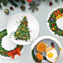 Charger l'image dans la galerie, Peinture par numéros Sets de Table 20 cm (4 pièces) - Couronne de Noël