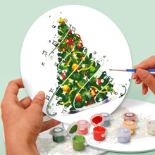 Charger l'image dans la galerie, Peinture par numéros Sets de Table 20 cm (4 pièces) - Couronne de Noël