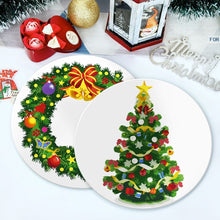 Charger l'image dans la galerie, Peinture par numéros Sets de Table 20 cm (4 pièces) - Couronne de Noël