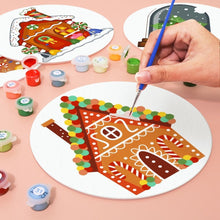 Charger l'image dans la galerie, Peinture par numéros Sets de Table 20 cm (4 pièces) - Maison en Pain d'Épices