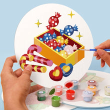 Charger l'image dans la galerie, Peinture par numéros Sets de Table 20 cm (4 pièces) - Thème Bonhomme de Neige