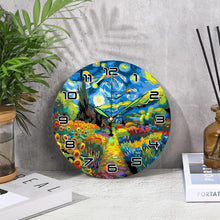 Charger l'image dans la galerie, Horloge Peinture par Numéros - Nuit étoilée et Tournesols