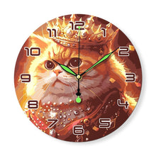 Charger l'image dans la galerie, Horloge Peinture par Numéros - Chat Royal