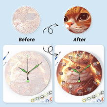 Charger l'image dans la galerie, Horloge Peinture par Numéros - Chat Royal