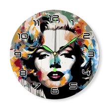 Charger l'image dans la galerie, Horloge Peinture par Numéros - Portrait de Marilyn