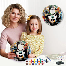 Charger l'image dans la galerie, Horloge Peinture par Numéros - Portrait de Marilyn