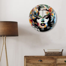 Charger l'image dans la galerie, Horloge Peinture par Numéros - Portrait de Marilyn