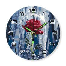 Charger l'image dans la galerie, Horloge Peinture par Numéros - Rose Enchantée
