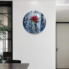 Charger l'image dans la galerie, Horloge Peinture par Numéros - Rose Enchantée