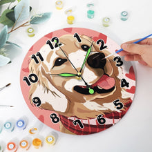 Charger l'image dans la galerie, Horloge Peinture par Numéros - Chien Adorable