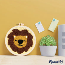 Charger l'image dans la galerie, Punch Needle Lion mignon