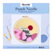 Charger l'image dans la galerie, Punch Needle Soleil levant et Cerisiers en Fleurs