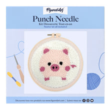 Charger l'image dans la galerie, Punch Needle Cochon rose