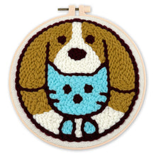 Charger l'image dans la galerie, Punch Needle Chat et chien