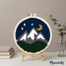 Charger l'image dans la galerie, Punch Needle Montagnes de nuit