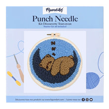 Charger l'image dans la galerie, Punch Needle Ours sur la lune