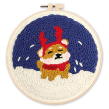 Charger l'image dans la galerie, Punch Needle Chien renne
