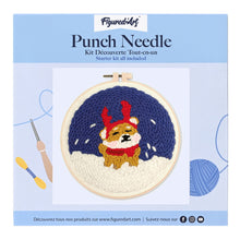 Charger l'image dans la galerie, Punch Needle Chien renne