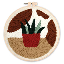 Charger l'image dans la galerie, Punch Needle Plante en pot rouge