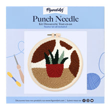 Charger l'image dans la galerie, Punch Needle Plante en pot rouge
