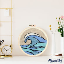 Charger l'image dans la galerie, Punch Needle Grande vague