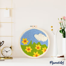 Charger l'image dans la galerie, Punch Needle Champ de fleurs