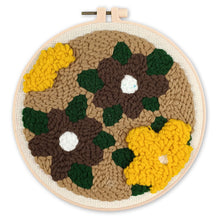 Charger l'image dans la galerie, Punch Needle Fleurs jaunes et brunes
