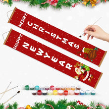 Charger l'image dans la galerie, Peinture par Numéros Décorations de Porte - Père Noël &amp; Renne