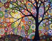 Charger l'image dans la galerie, Broderie Diamant - Diamond Painting Arbre de Vie 40x50cm toile tendue sur châssis