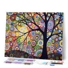 Charger l'image dans la galerie, Broderie Diamant - Arbre de Vie 40x50cm toile tendue sur châssis