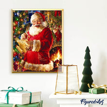 Charger l'image dans la galerie, Broderie Diamant | Broderie Diamant - Père Noël et Liste de Cadeaux | Broderie Religion Noël | FiguredArt