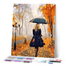 Charger l'image dans la galerie, Broderie Diamant | Broderie Diamant - Femme sous la Pluie | Broderie Paysages paysages | FiguredArt