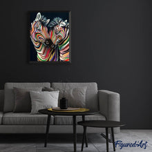 Charger l'image dans la galerie, Broderie Diamant | Broderie Diamant - Couple de Zèbres | animaux Broderie Animaux zèbres | FiguredArt