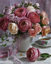 Charger l'image dans la galerie, Broderie Diamant | Broderie Diamant - Bouquet de Roses | Broderie Fleurs, fleurs | FiguredArt