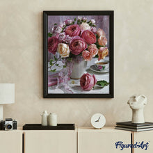 Charger l'image dans la galerie, Broderie Diamant | Broderie Diamant - Bouquet de Roses | Broderie Fleurs fleurs | FiguredArt